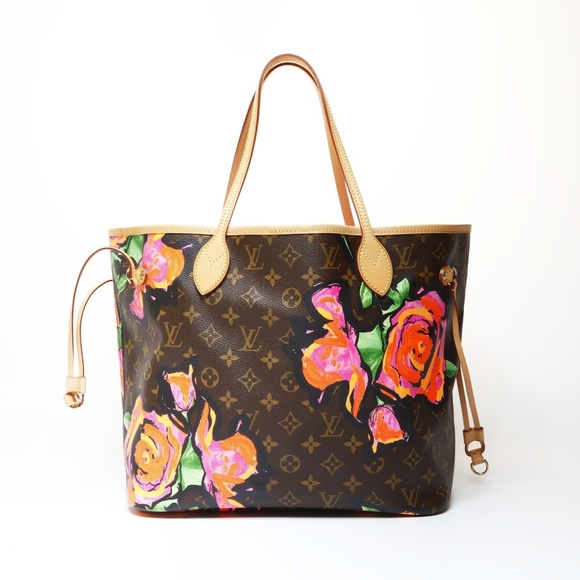 LOUIS VUITTON Handbags - Louis Vuitton 2008 Monogram Rose Neverfull MM M48683 Tote Bag, Brown, WS26662